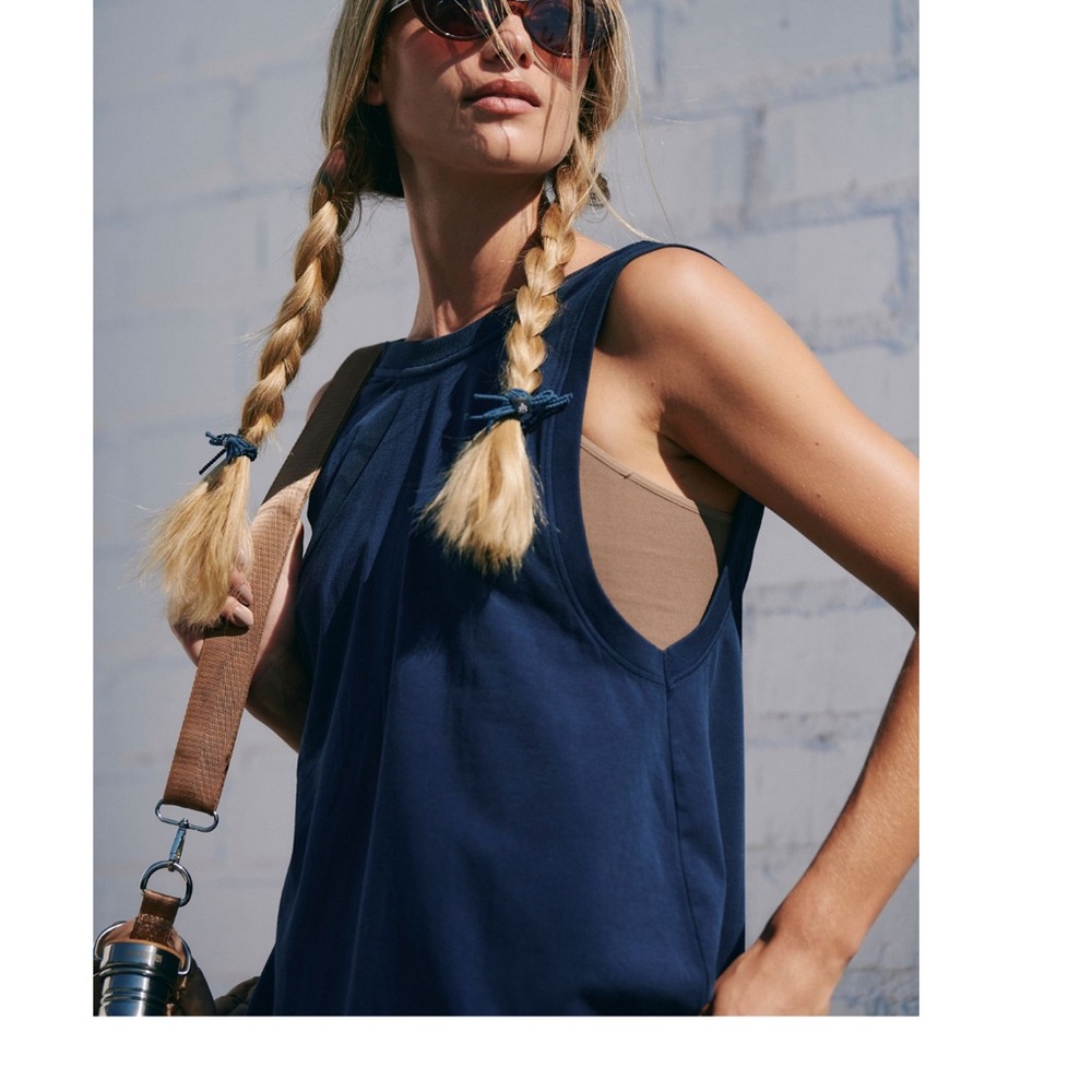 NWOT FP Movement by Free People Navy Backless Dress - Picture 2 of 9